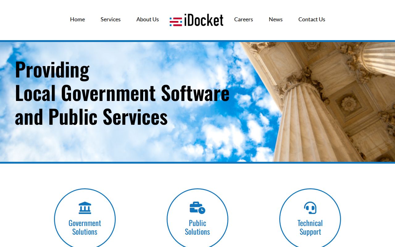 King County court record search options on iDocket