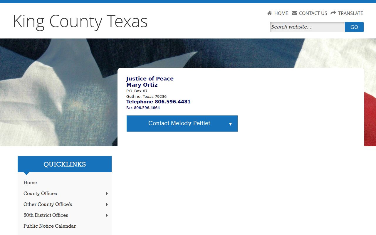 King County traffic tickets Justice of the Peace contact page